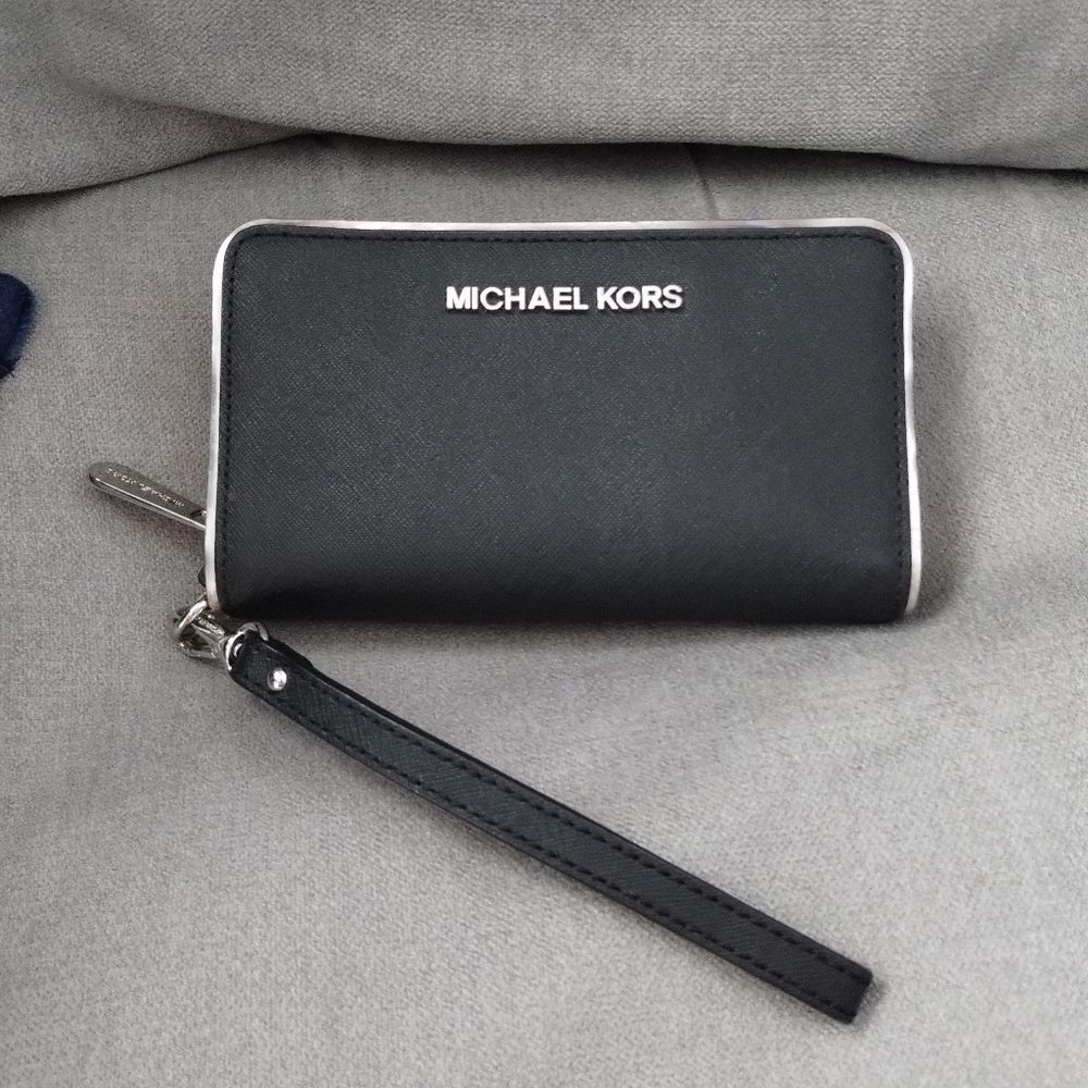Michael Kors Jet Set Specchio Ziparound Wallet